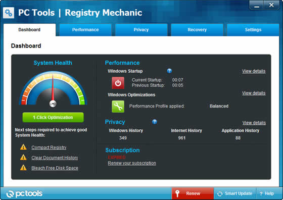 registry mechanic dashboard