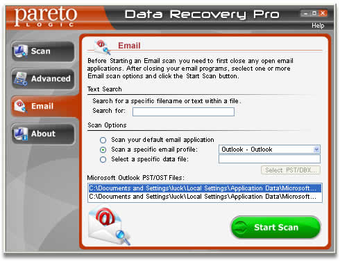data recovery pro email